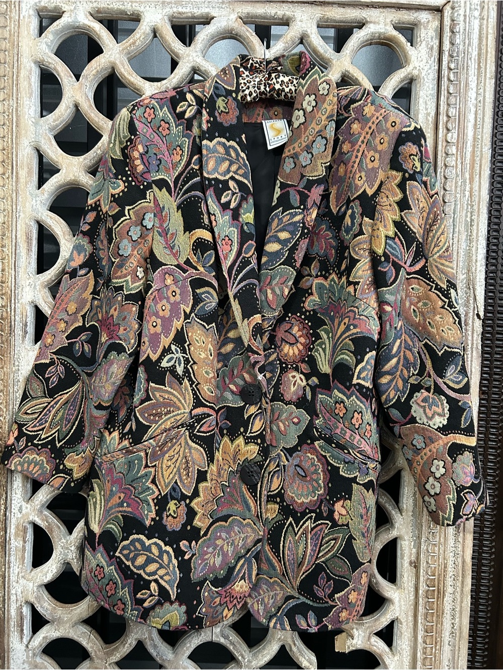 Vintage Floral Tapestry Paisley Jacket